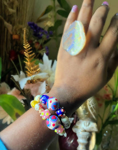 Blue petal bracelet